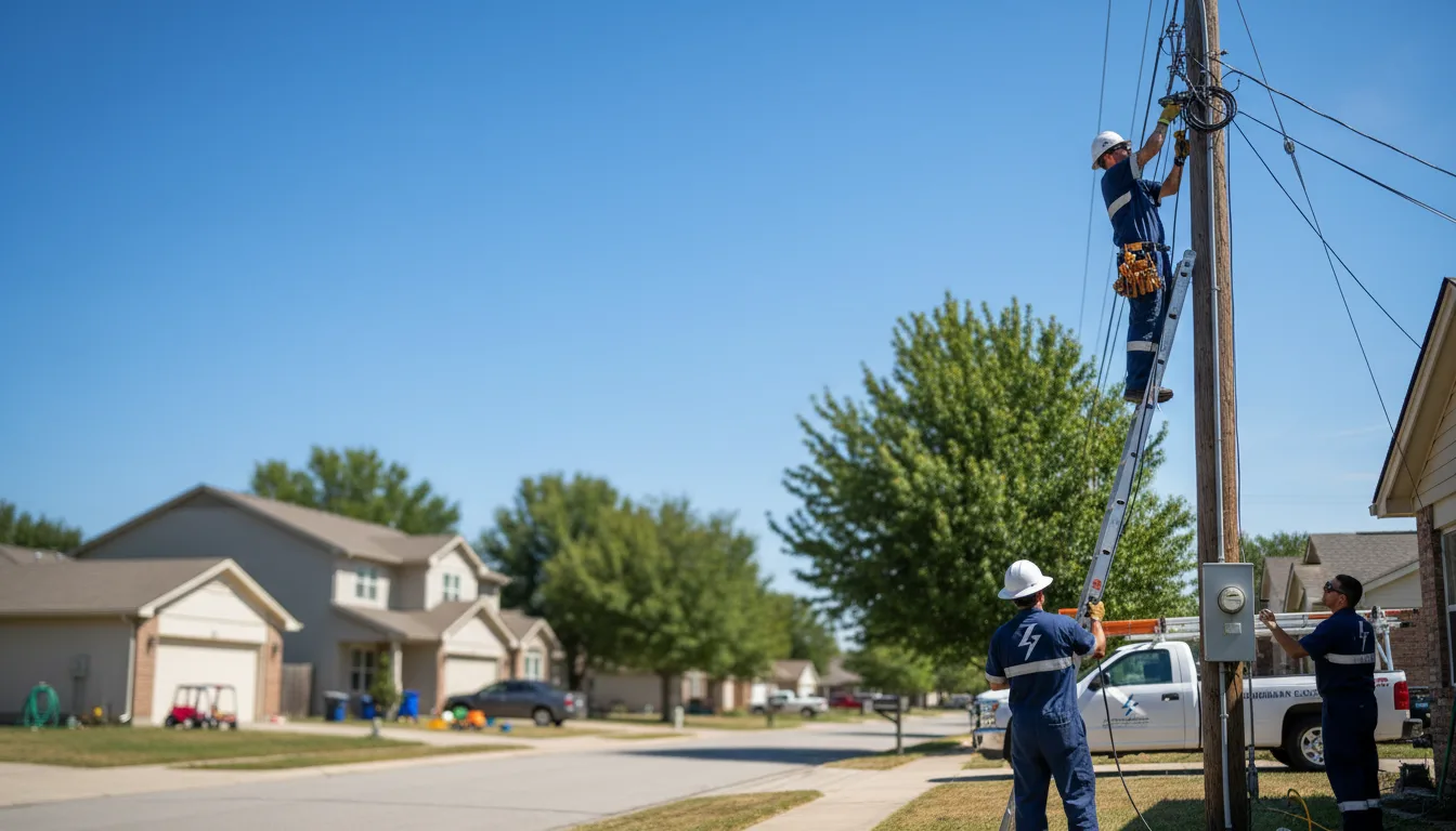 Residential electrician providing installation services in Livonia, MO